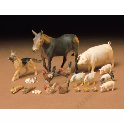Tamiya 1:35 Diorama-Set Livestock (18) dioráma szett makett