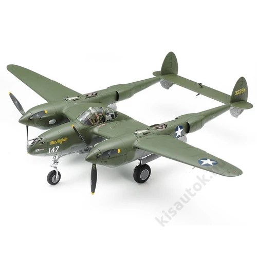 Tamiya 1:48 US P-38 F:G Lightning repülo makett