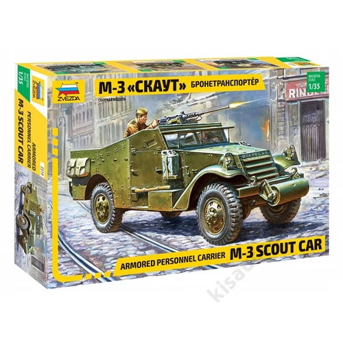 Zvezda 1:35 Armored Personnel Carrier M-3 Scout Car