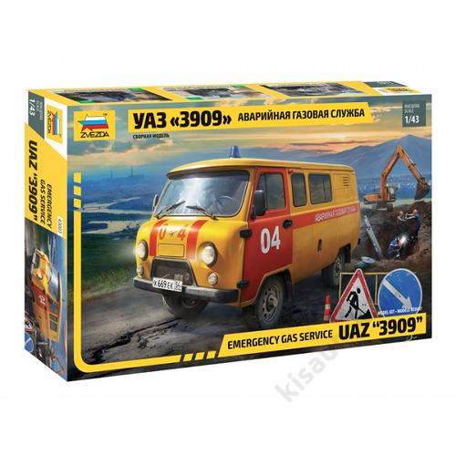 Zvezda 1:43 UAZ "3909" Emergency Gas Service