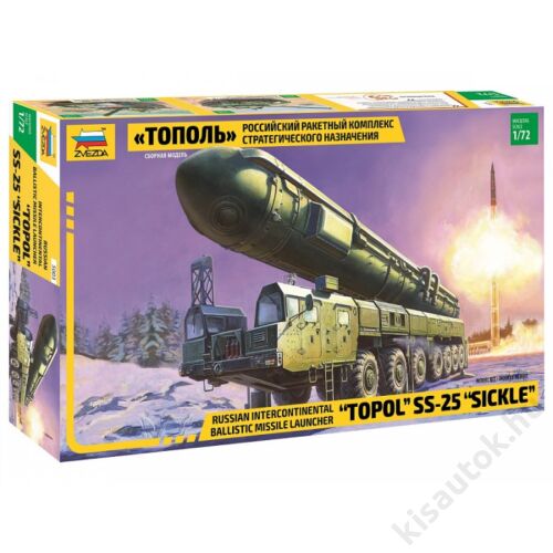 Zvezda 1:72 "Topol" SS-25 "Sickle" Russian Intercontinental Ballistic Missile Launcher