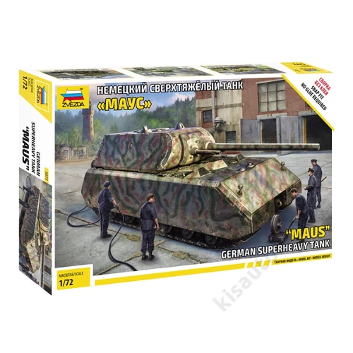 Zvezda 1:72 "Maus" German Superheavy Tank Snap-Fit