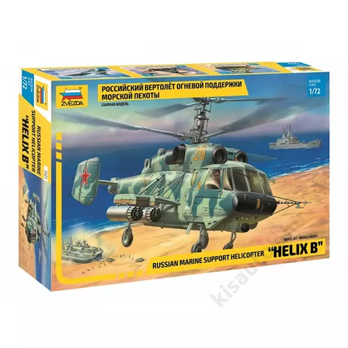 Zvezda 1:72 Russian Marine Support Helicopter "Helix B"