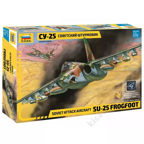 Zvezda 1:72 Su-25 Frogfoot Soviet Attack Aircraft