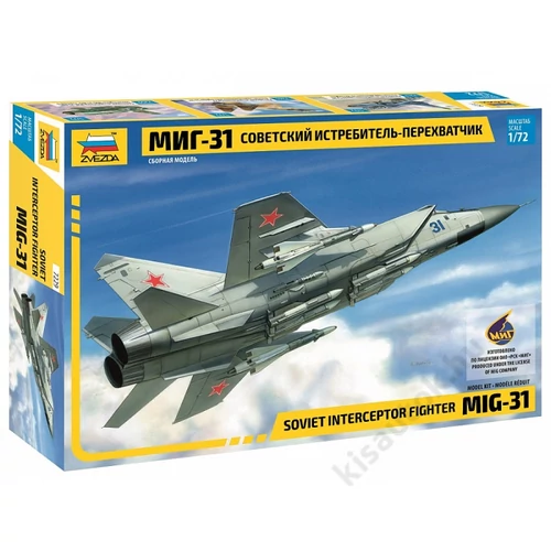 Zvezda 1:72 MiG-31 Soviet Interceptor Fighter