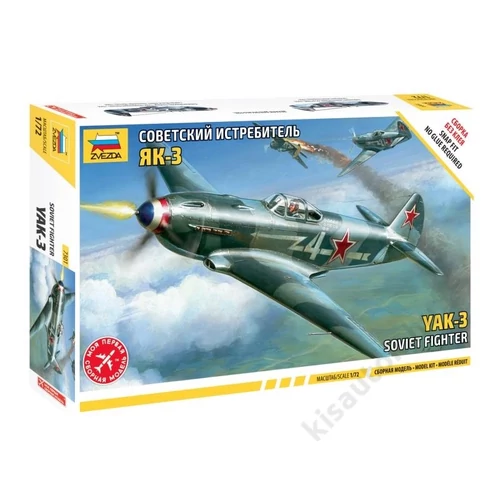 Zvezda 1:72 Yak-3 Soviet Fighter Snap-Fit