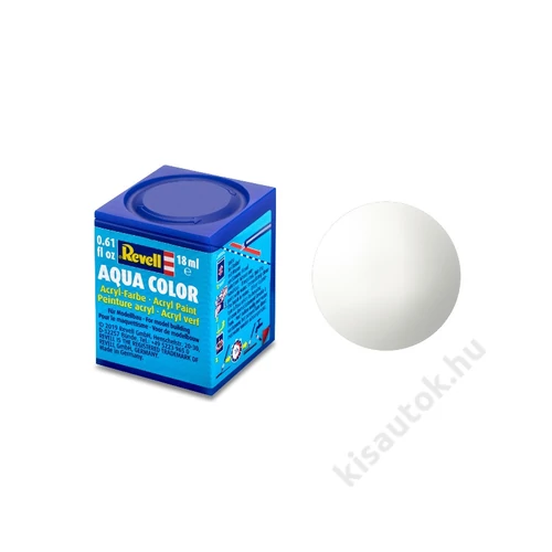 REV-36104 Revell Aqua 004 Fehér RAL 9010 fényes vízbázisú makett festék