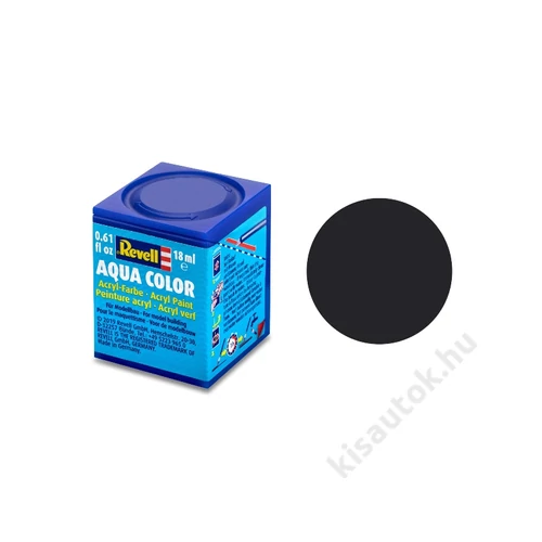 REV-36106 Revell Aqua 006 Kátrányfekete RAL 9021 matt vízbázisú makett festék