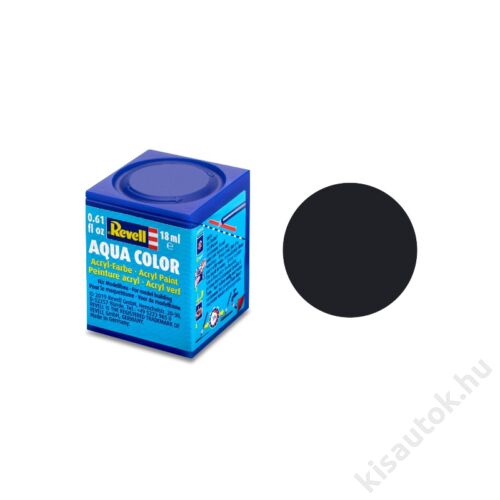 Revell Aqua 008 Fekete RAL 9011 matt vízbázisú makett festék