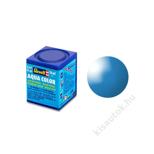 REV-36150 Revell Aqua 050 Világoskék RAL 5012 fényes vízbázisú makett festék