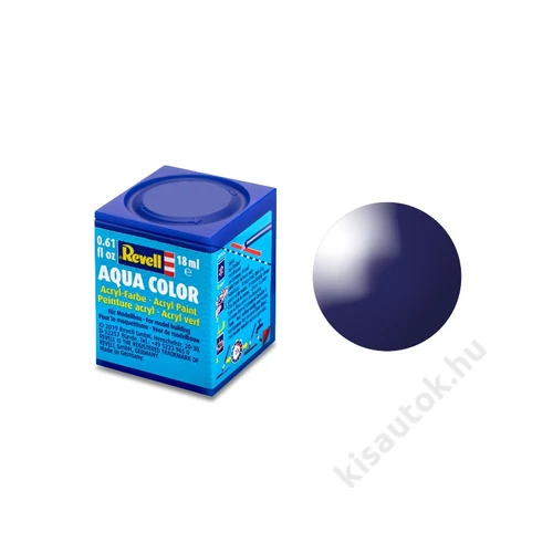 REV-36154 Revell Aqua 054 Éjkék RAL 5022 fényes vízbázisú makett festék
