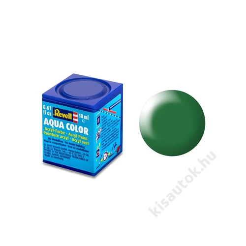 REV-36364 Revell Aqua 364 Lombzöld RAL 6001 selyemmatt vízbázisú makett festék