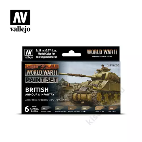 70204 Model Color - British Armour & Infantry Paint Set