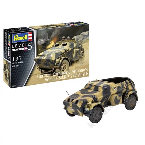 REV-3335 Revell 1:35 German Command Armoured Vehicle Sd.Kfz.247 Ausf.B harcjármu makett