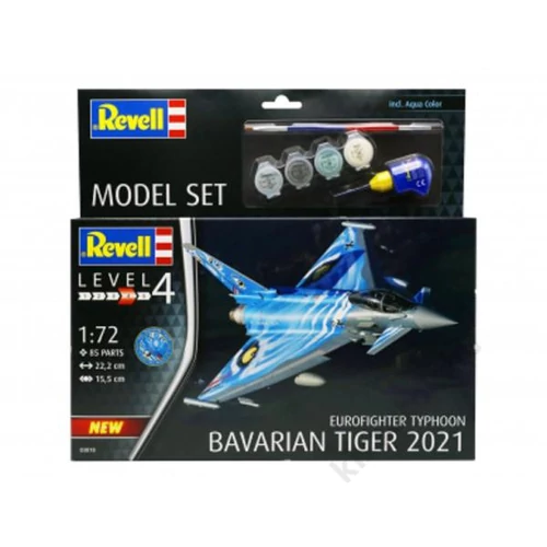 REV-63818 Revell 1:72 Eurofighter Typhoon Bavarian Tiger 2021 makett készlet