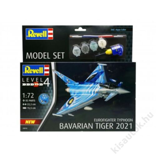 Revell 1:72 Eurofighter Typhoon Bavarian Tiger 2021 SET repülő makett