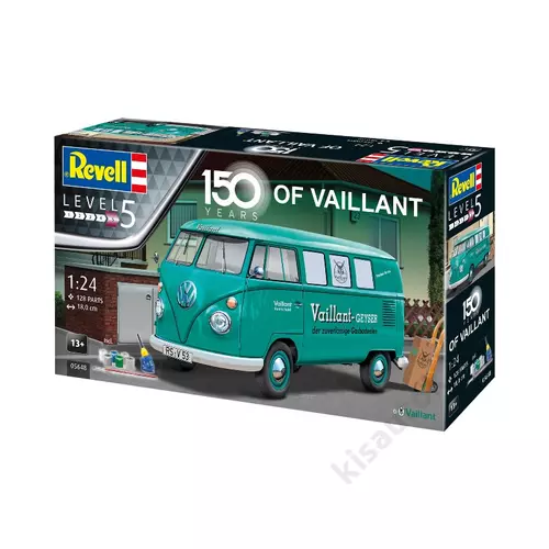 Revell 1:24 VW T1 Bus 150 Years of Vaillant Gift SET autó makett