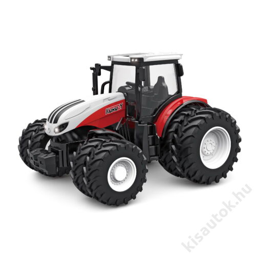 KORODY Távirányítós traktor 20cm ikerkerékkel piros