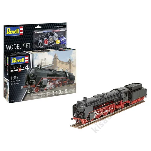 Revell 1:87 Express Locomotive BR02 Tender 2 2 T30 vonat makett szett
