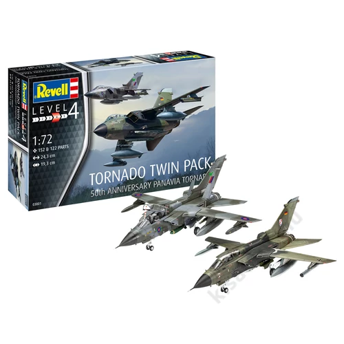 REV-3801 Revell 1:72 Tornado Twin Pack 50th Anniversary Panavia Tornado két makett repülo