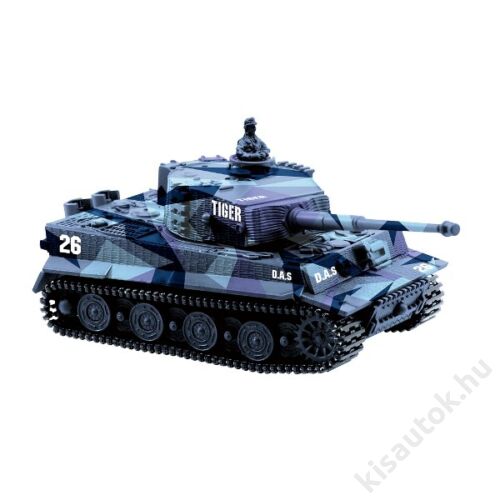Német Tigris mini távirányítós tank 1/72 9cm-es kék