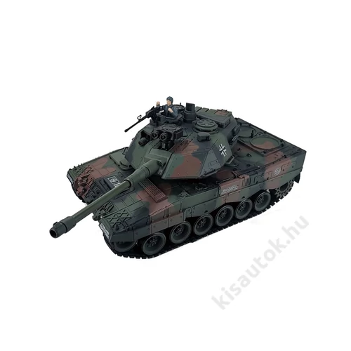 BROTHER TANK Leopard 2 muanyaglövedékes távirányítós tank 46cm-es zöld